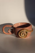 Terracotta spiral mug