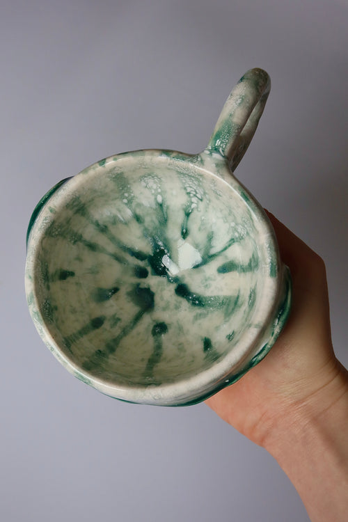 Green spiral mug
